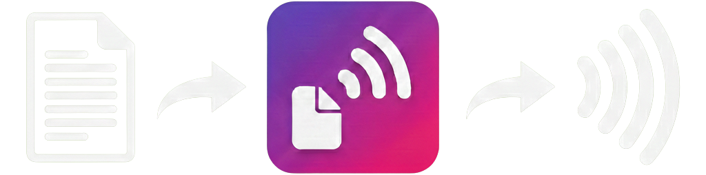 Paper2Audio text-to-speech (dark)